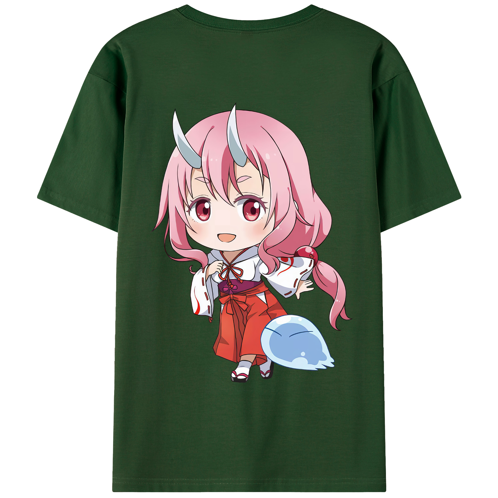 （画像用） 転スラ Regarding Reincarnated to Slime 綿100％半袖Tシャツ（背面プリント）